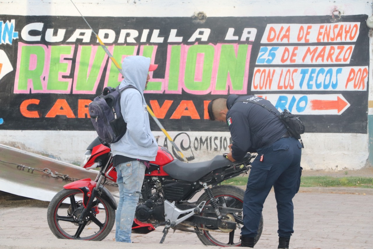 SSC SAN PEDRO ACTIVA OPERATIVO DE REVISIÓN DE MOTOCICLETAS PARA DISMINUIR INCIDENCIA DELICTIVA 