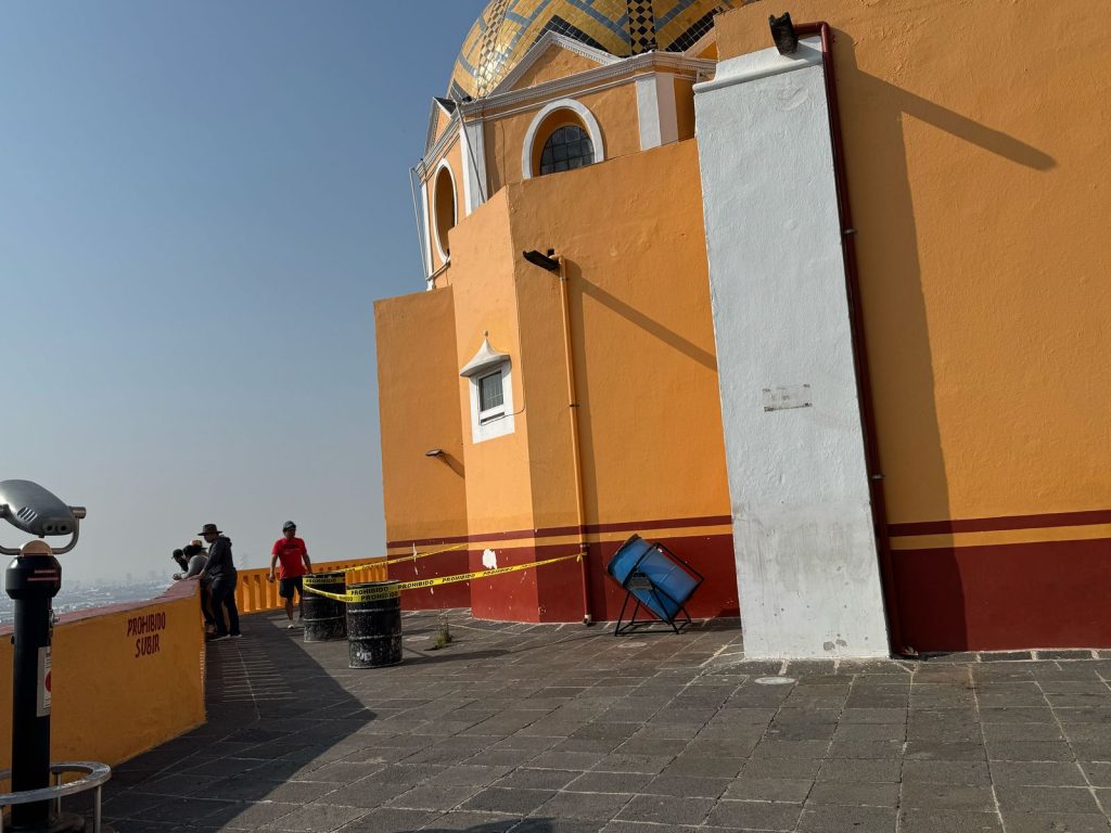 ¿Se está hundiendo parte del Santuario de Virgen de los Remedios?