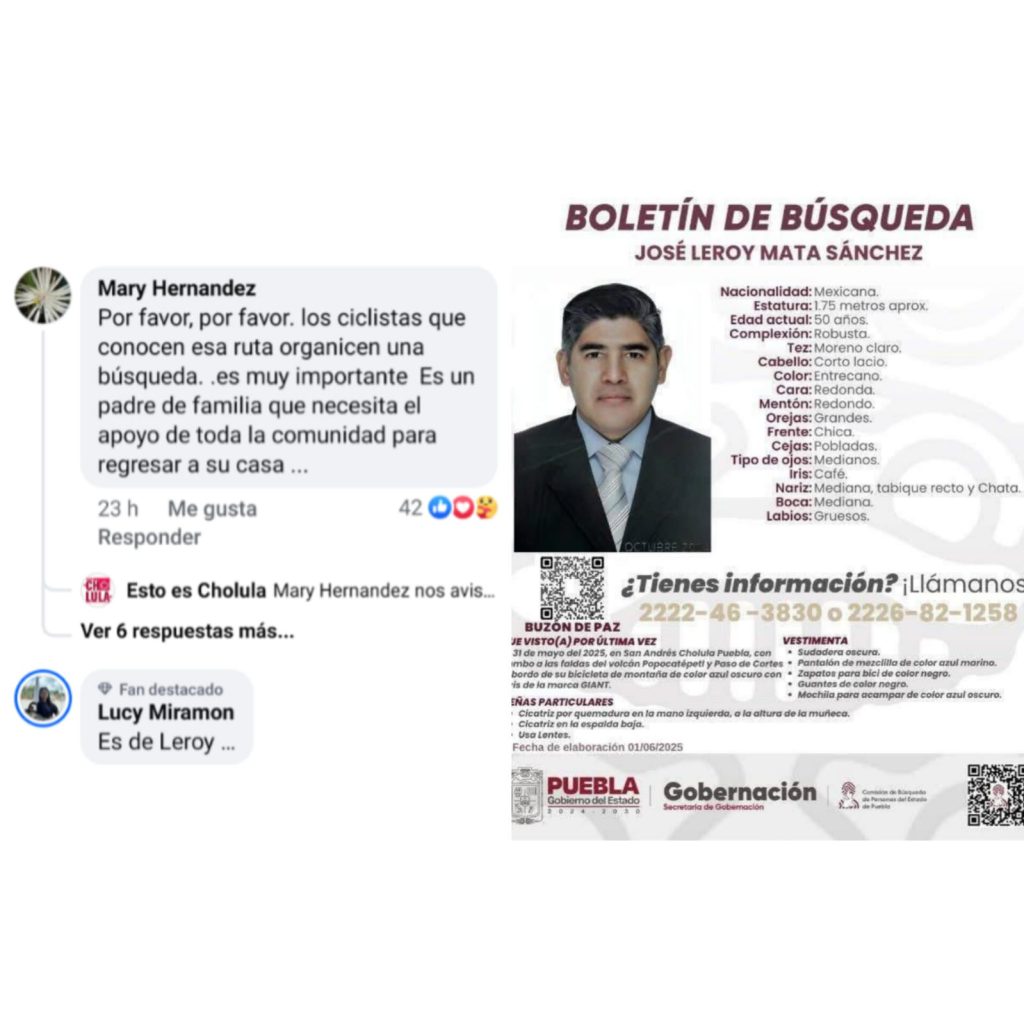 Comunidad ciclista propone rodada para encontrar a hombre desaparecido en Cerro Zapotecas