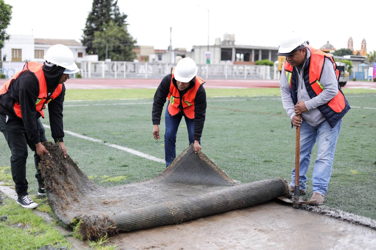 Seis años después y con casi el doble de inversión, rehabilitan Complejo Deportivo Quetzalcóatl