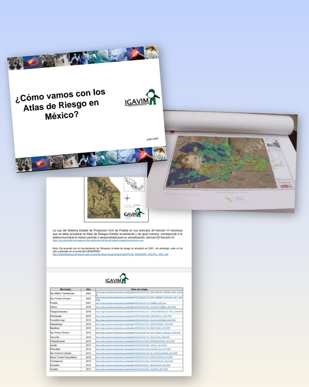 Última vez que San Andrés Cholula renovó su Atlas de Riesgo fue en 2022; San Pedro, en 2015