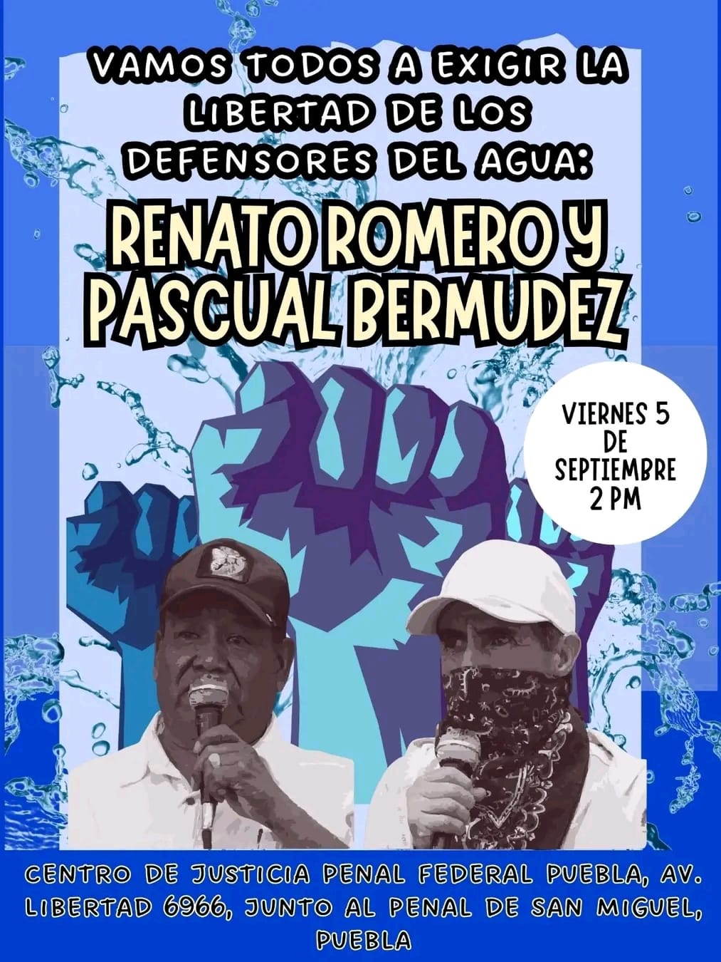 Convocan comunidades de Cholula y otros municipios a apoyar audiencia de Renato Romero y Pascual Bermúdez