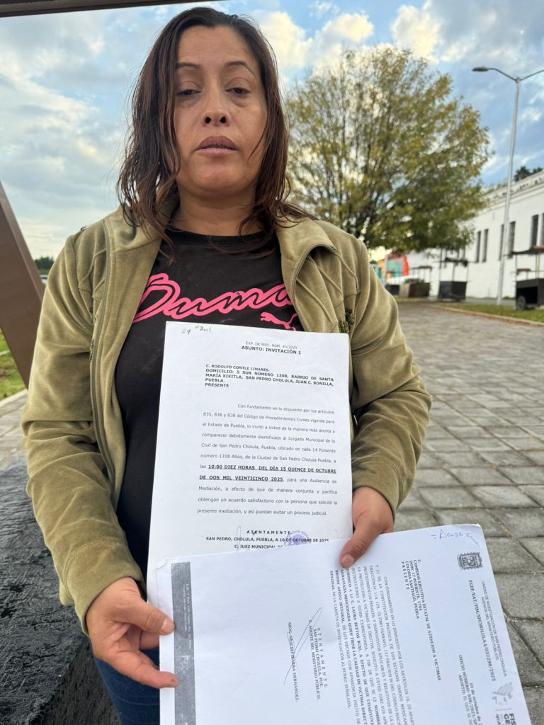 Inquilina de Cholula denuncia que la quieren correr aunque su contrato vence en 2026