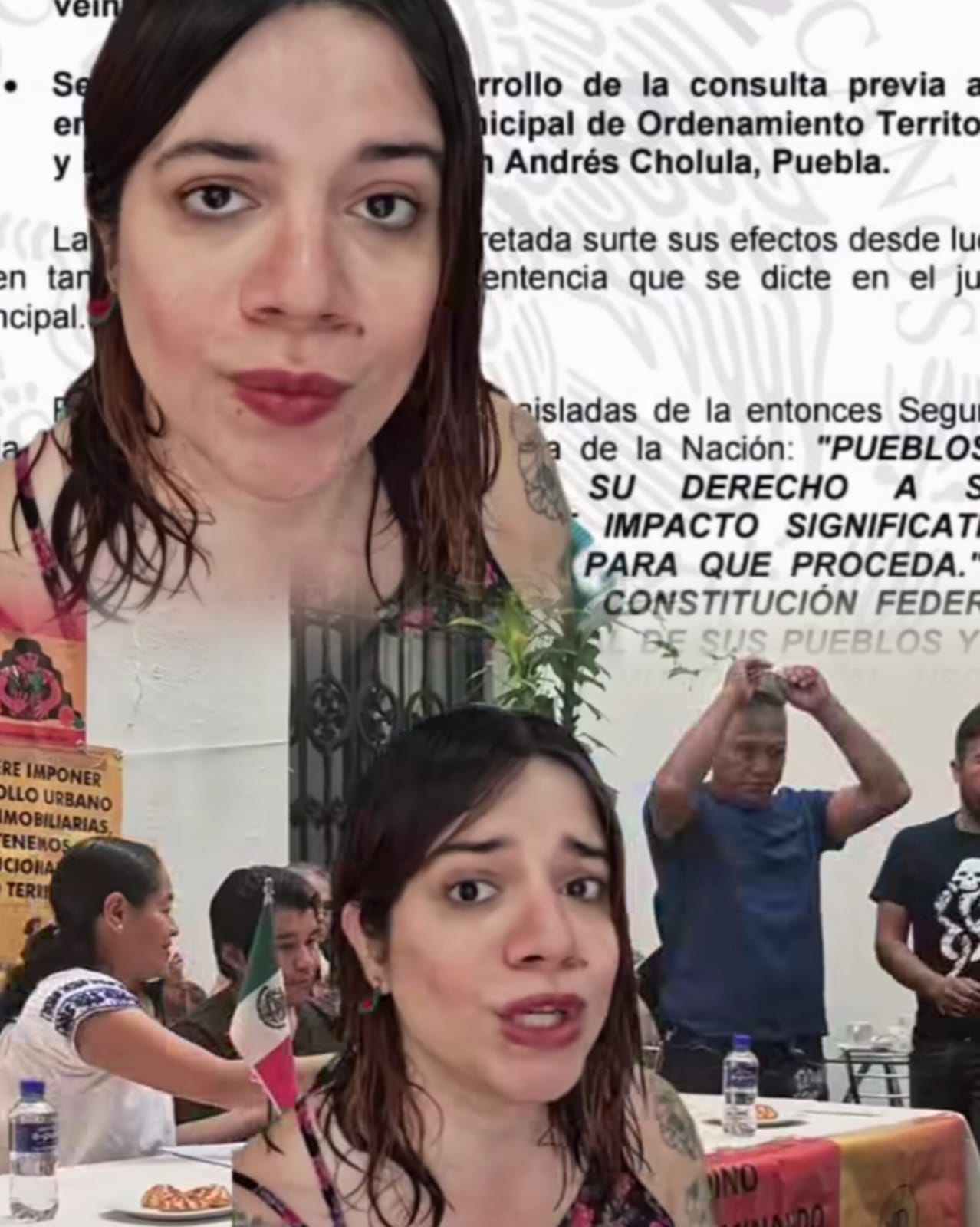 Carla Escoffié visibiliza denuncia de pueblos de San Andrés Cholula contra Plan Municipal de Desarrollo