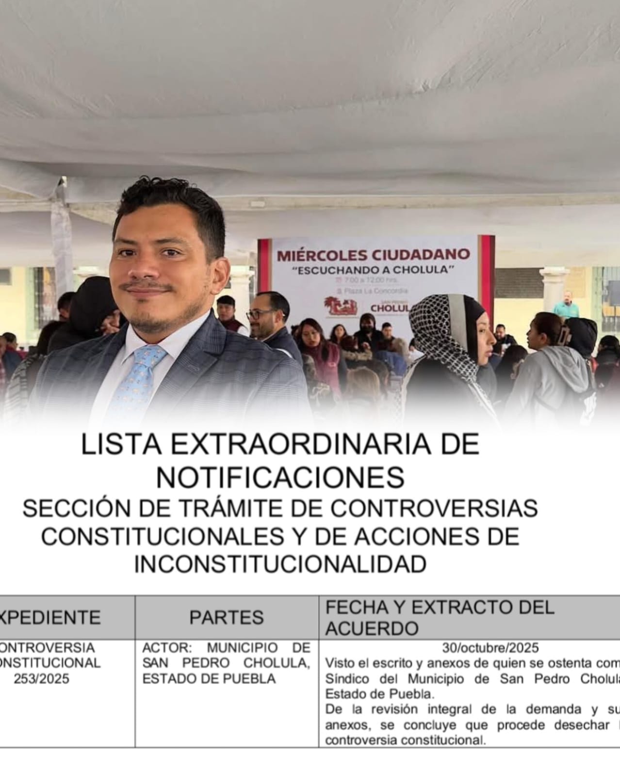 Desechan controversia de Cuautle Minutti para recuperar su cargo como síndico