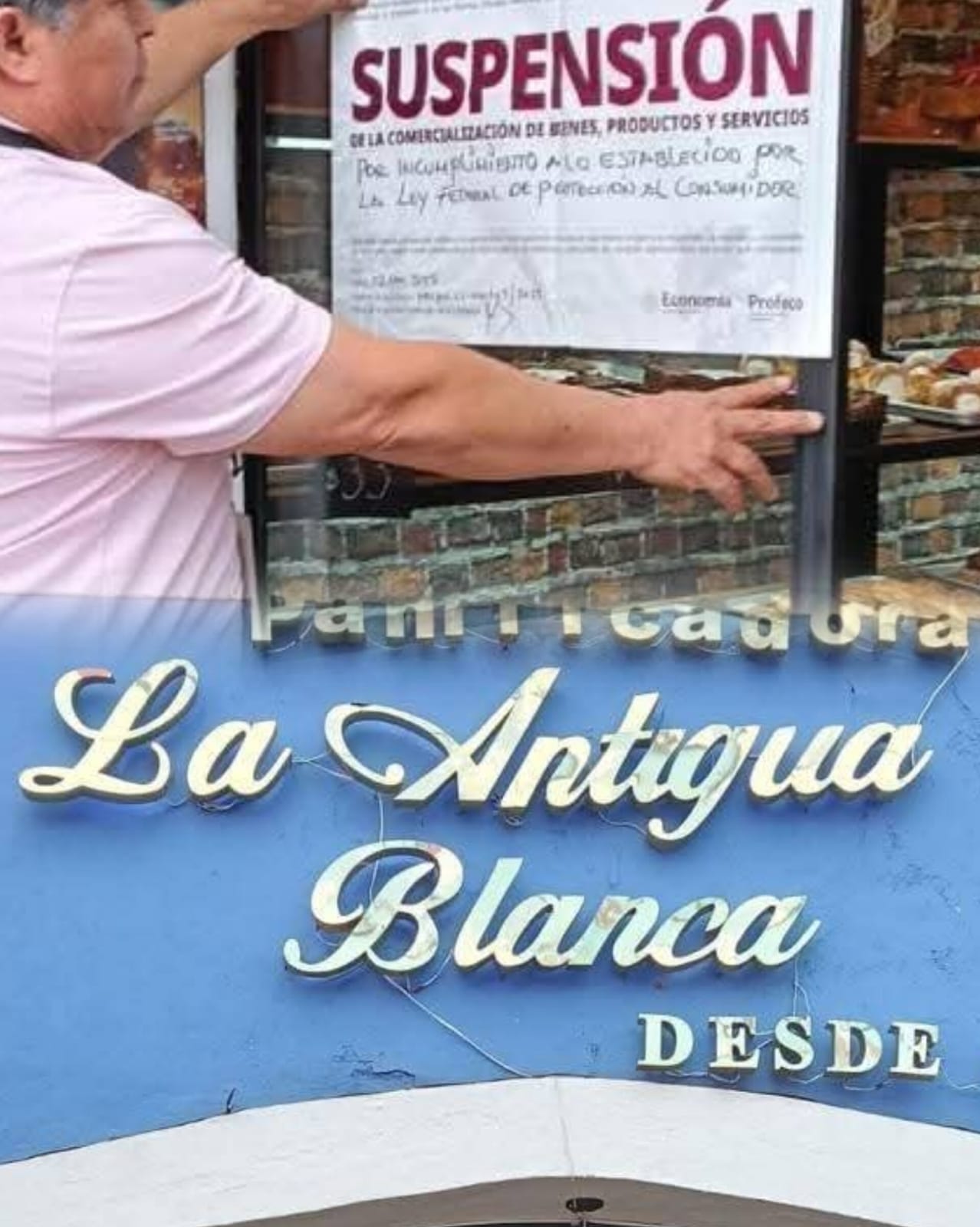 Profeco coloca sellos de suspensión en panificadora La Antigua Blanca de Cholula