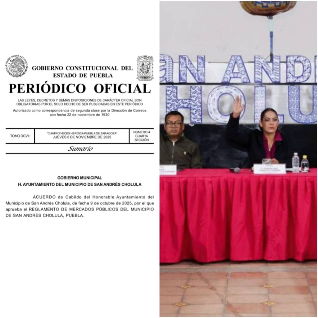 Entra en vigor nuevo Reglamento de mercados públicos de San Andrés Cholula