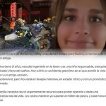 Piden ayuda para Paulina, la única sobreviviente del accidente automovilístico reportado el sábado en la Vía Atlixcáyotl