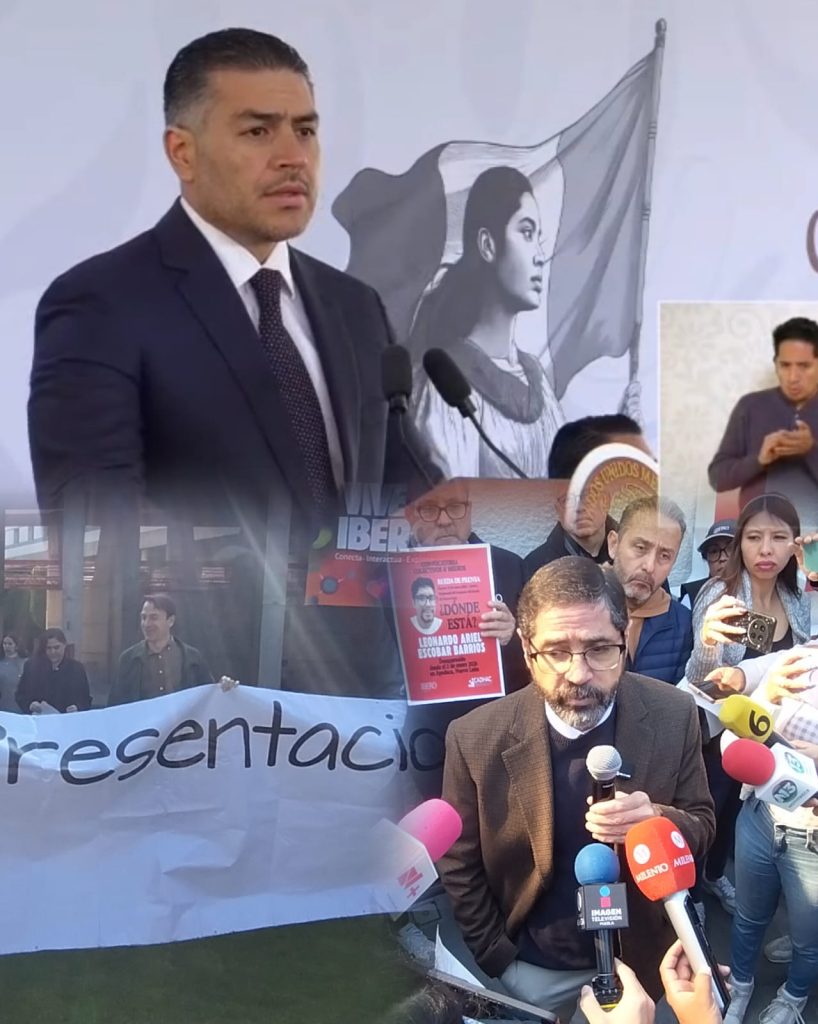 Secretario federal de Seguridad revela que la última pista del maestro de la Ibero Puebla desaparecido es que iba desorientado