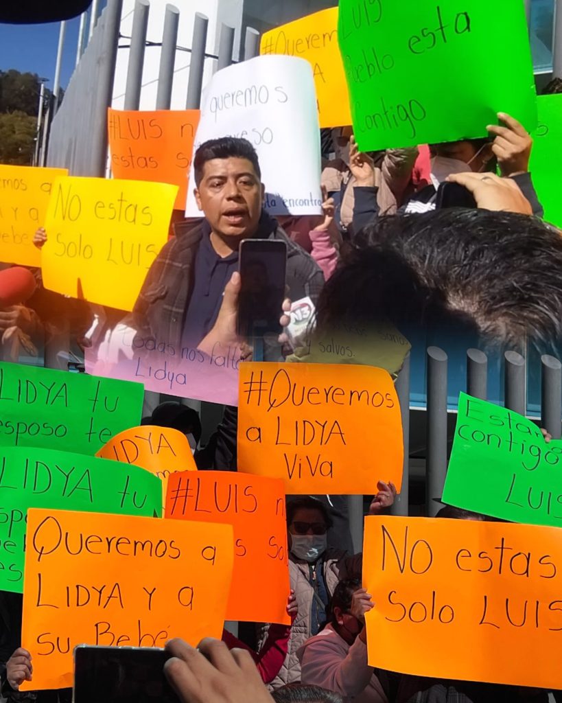 La última comunicación que tuve con Lidya es cuando ella estaba en casa de sus papás: esposo