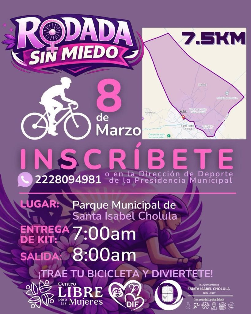 En Santa Isabel Cholula, convocan a «Rodada sin miedo»