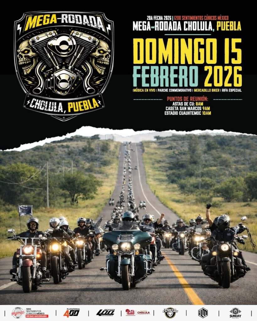 Anuncian megarodada de bikers para San Pedro Cholula