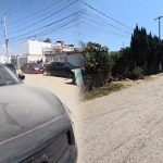 Piden acabar de pavimentar calle 12 norte en San Pedro Cholula; señalan que polvo causa enfermedades respiratorias