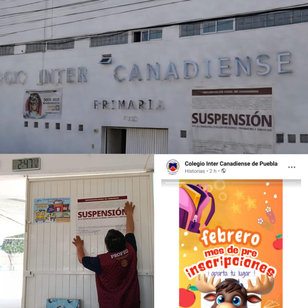 Pone Profeco sellos de suspensión a Colegio Intercanadiense en San Pedro Cholula