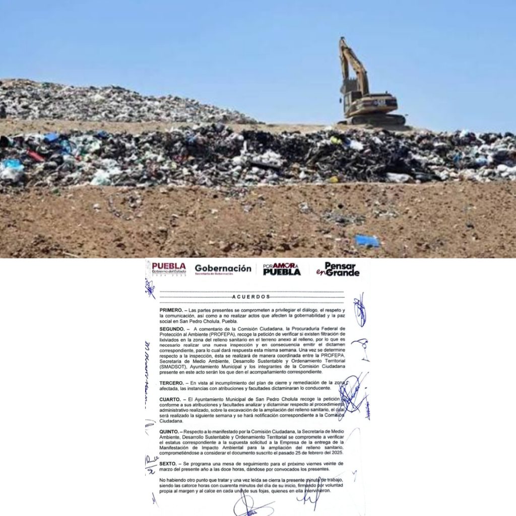 Profepa tiene dos semanas para realizar inspección en predio anexo a exbasurero de Cholula