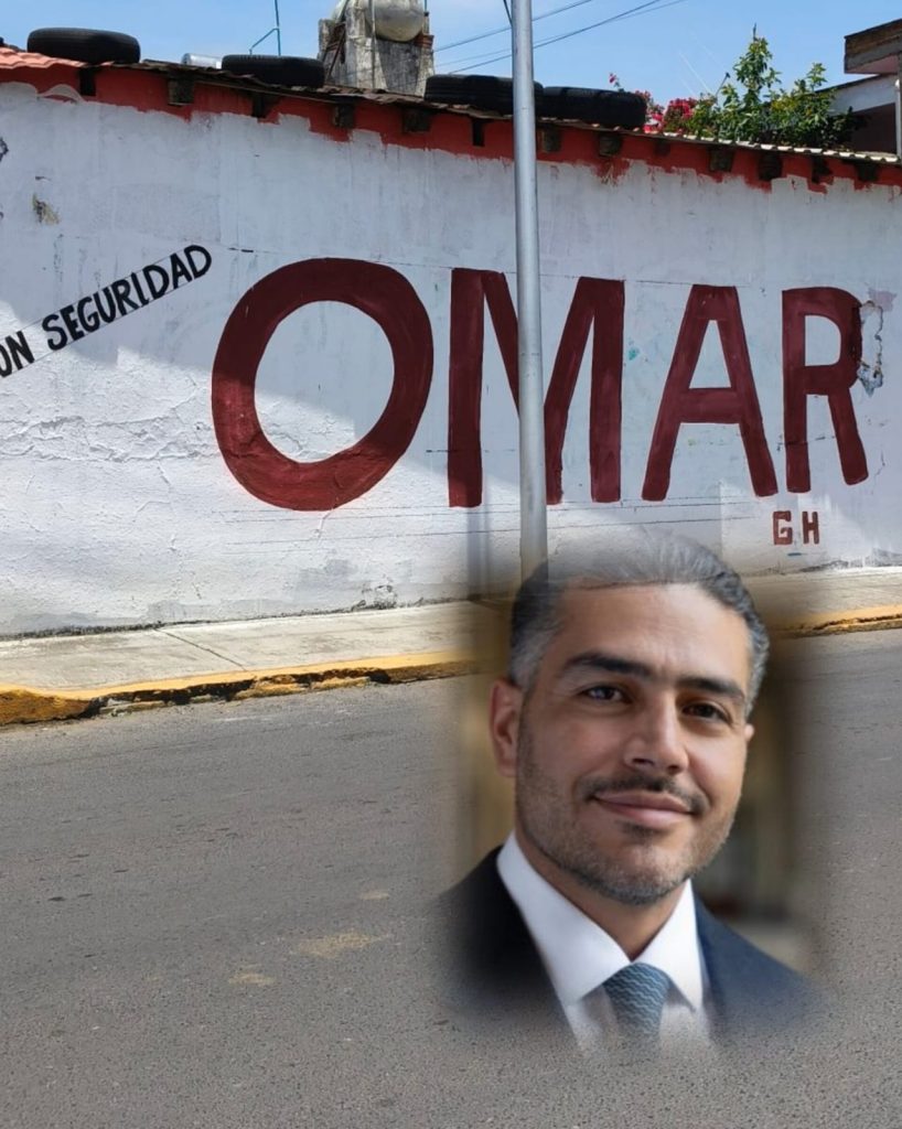En Cholula, aparecen bardas supuestamente promocionando a Omar García Harfuch
