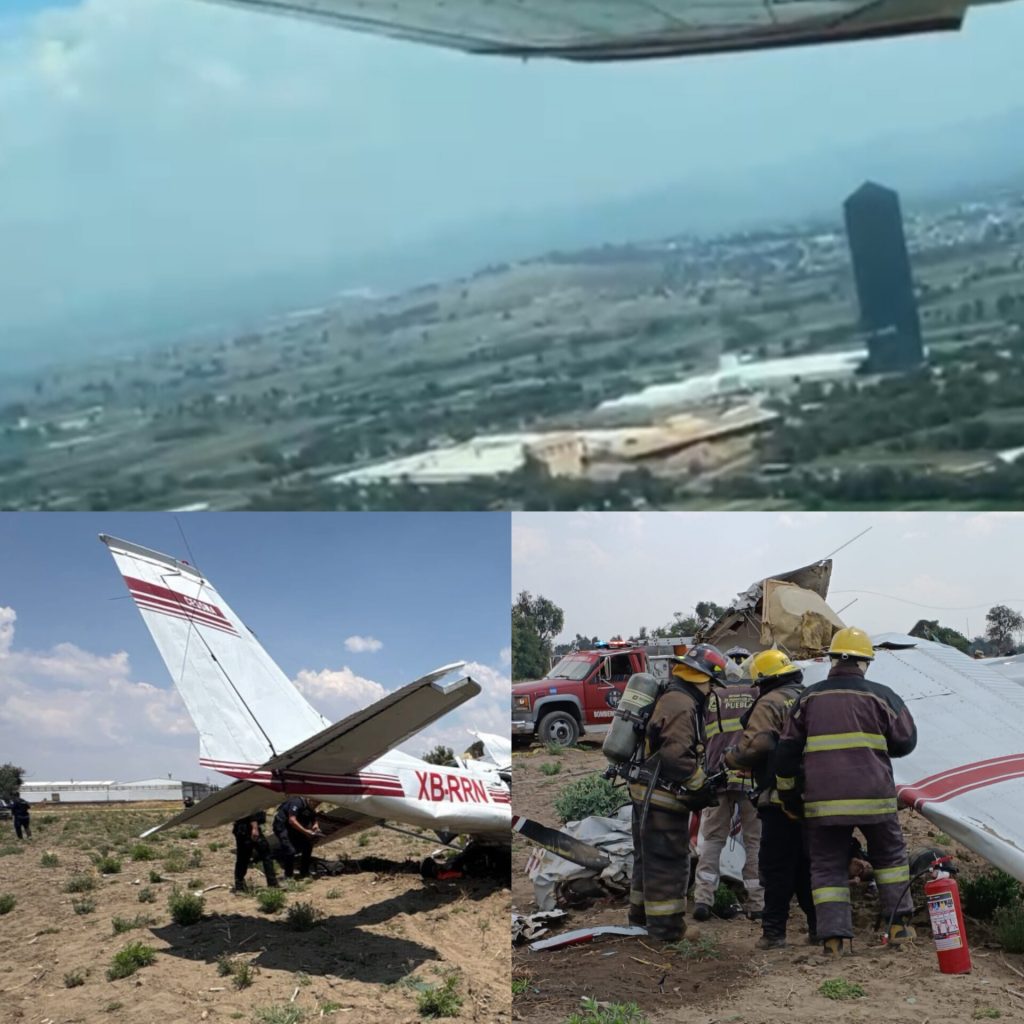 Desplome de avioneta en Huejotzingo deja 3 personas fallecidas y una herida; sobreviviente difundió una historia previa en su cuenta de Facebook