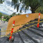 Acordonan muro del Santuario de la Virgen de Los Remedios